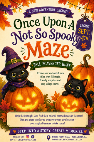 Once Upon A Not So Spooky Maze Fall Scavenger Hunt, begins September 4th